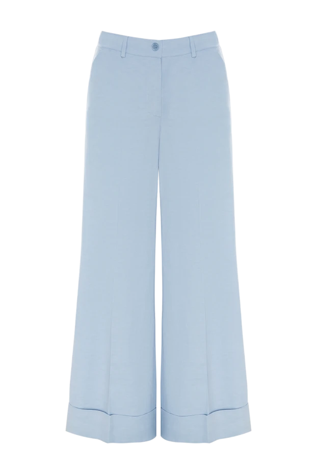 P.A.R.O.S.H. woman trousers made of wool and silk for women, blue buy with prices and photos 176725 - photo 1