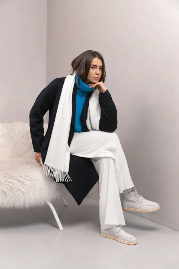 P.A.R.O.S.H. wool and cashmere coat for women blue 176729 - photo 2