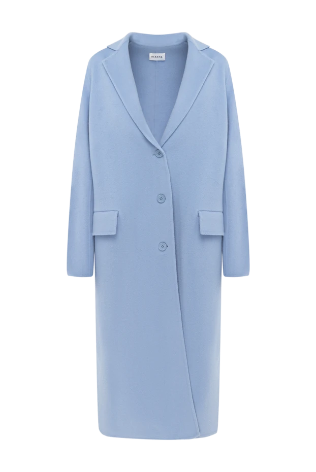 P.A.R.O.S.H. woman women's blue wool and cashmere coat buy with prices and photos 176730 - photo 1