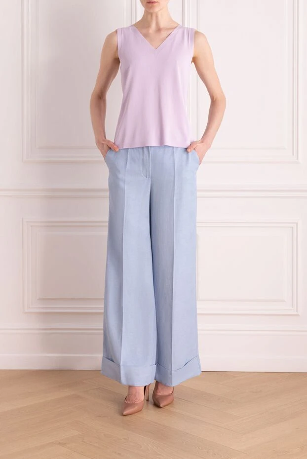 D.Exterior top made of viscose and polyamide for women purple 195651 - photo 2