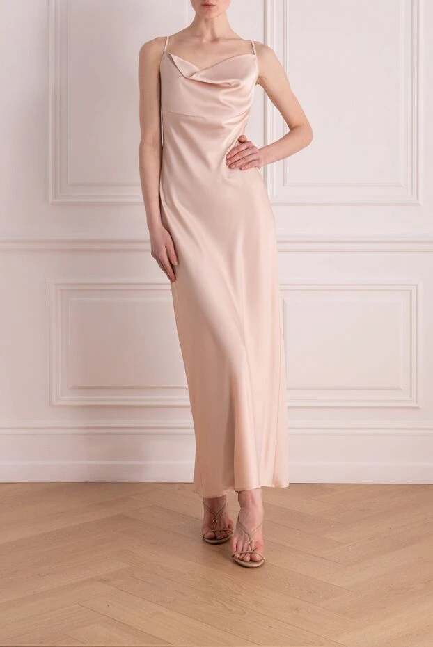 D.Exterior woman pink polyester and elastane dress 176754 - photo 2