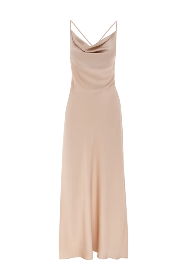 D.Exterior beige polyester and elastane dress 176755 - photo 1