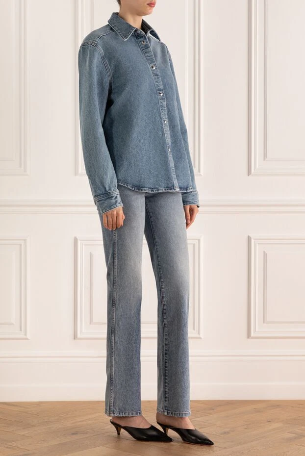 Khaite жіночі костюм з брюками джинсовий блакитний жіночий купити фото з цінами 176779 - фото 2