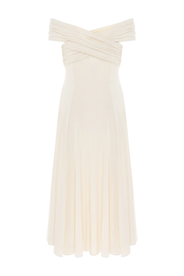 Khaite женские платье из вискозы и полиэстера белое купить с ценами и фото 176784 - фото 1