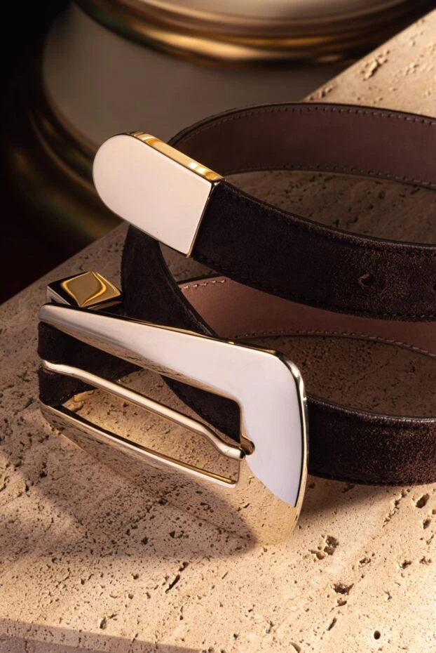 Khaite ремень из замши женский коричневый 176795 - фото 3