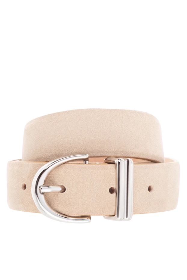 Khaite woman genuine leather belt for women, beige 176797 - photo 1