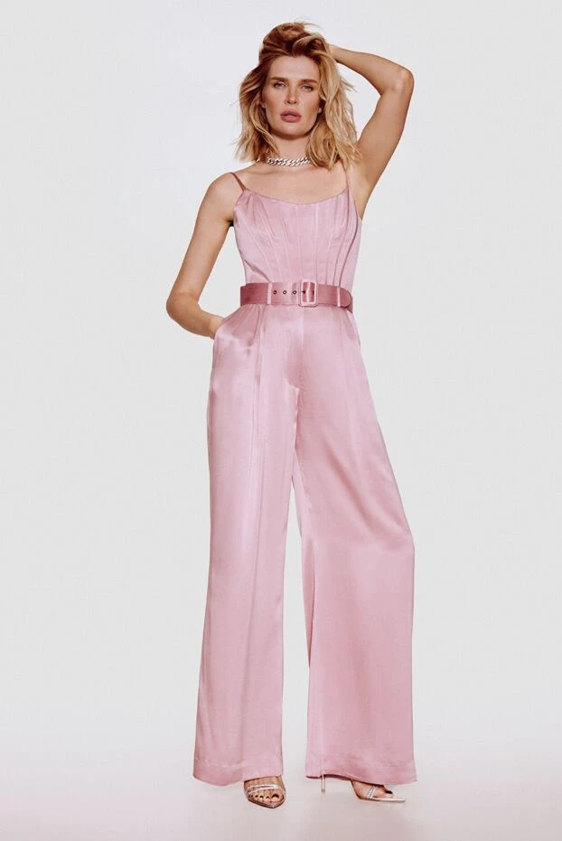 Zimmermann women's pink silk suit with trousers 176810 - photo 2