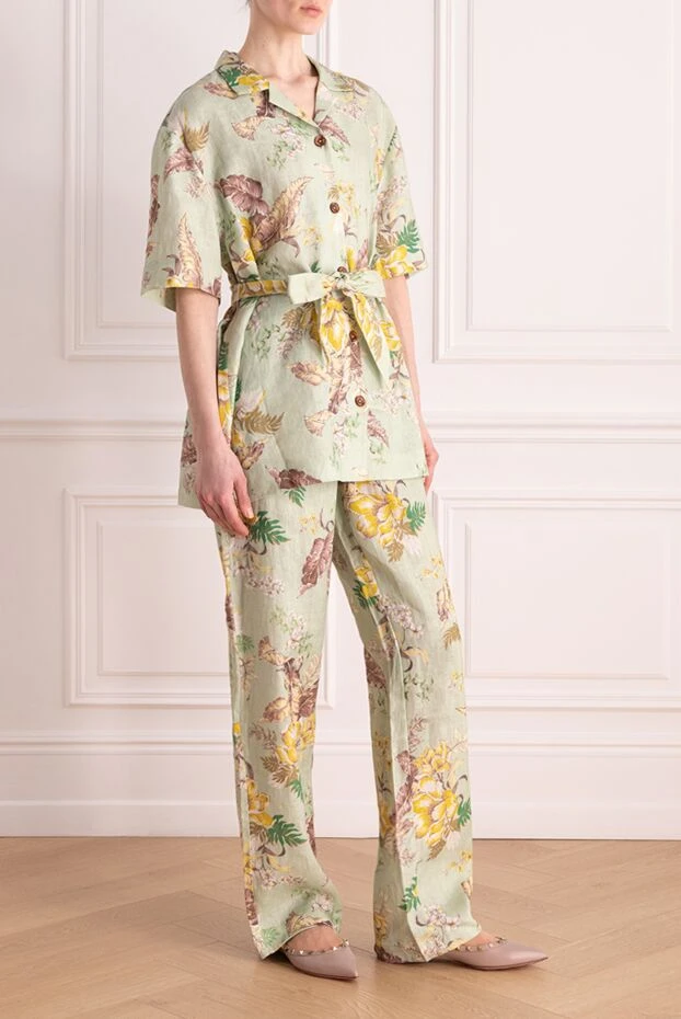 Zimmermann green linen suit with trousers for women 176818 - photo 3