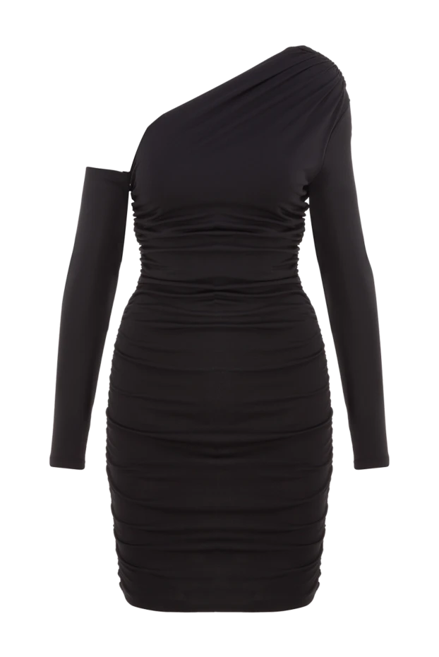 Black polyester and elastane dress