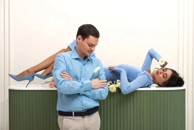 The Andamane blue polyester and elastane dress 176830 - photo 2