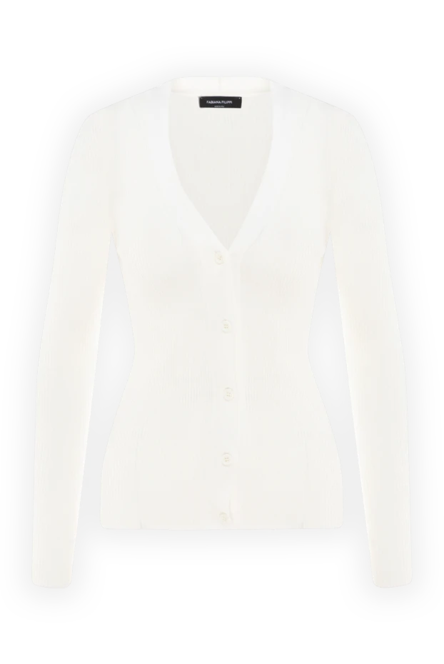 Fabiana Filippi cardigan made of cotton for women white 176865 - photo 1