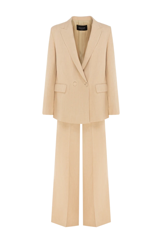 Fabiana Filippi woman women's beige suit with trousers 176871 - photo 1