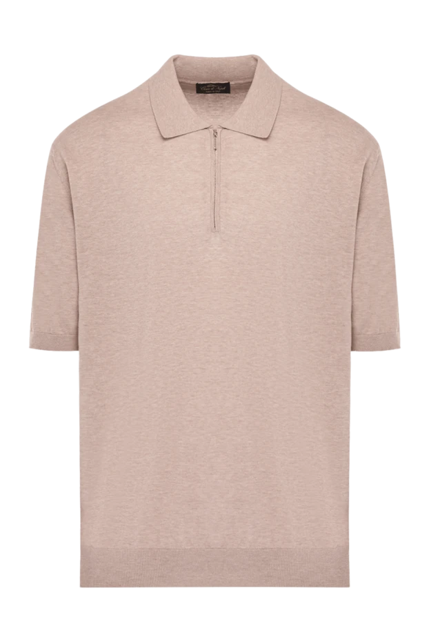 Cesare di Napoli man cotton polo for men, beige buy with prices and photos 176898 - photo 1