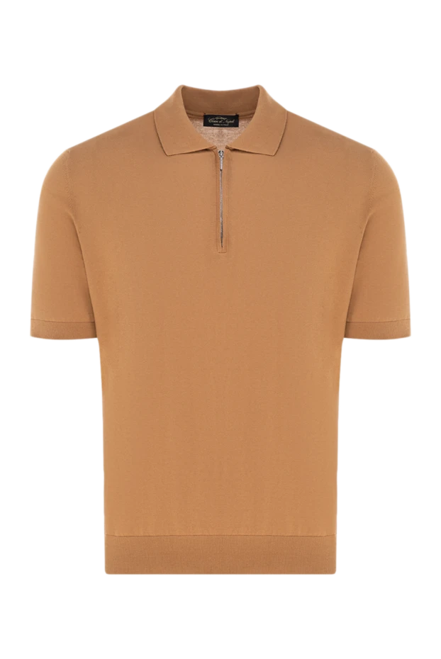 Cesare di Napoli man men's brown cotton polo buy with prices and photos 176909 - photo 1