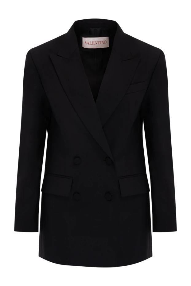 Valentino woman women's black wool and mohair jacket buy with prices and photos 176992 - photo 1