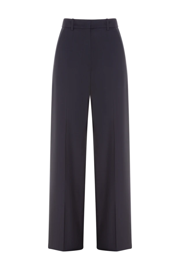 Valentino женские брюки из шерсти и мохера женские синие купить с ценами и фото 176993 - фото 1