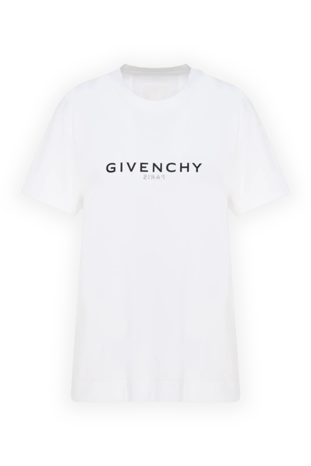 Givenchy женские футболка из хлопка женская белая купить с ценами и фото 177014 - фото 1