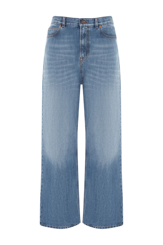 Valentino woman women's blue cotton jeans buy with prices and photos 177021 - photo 1