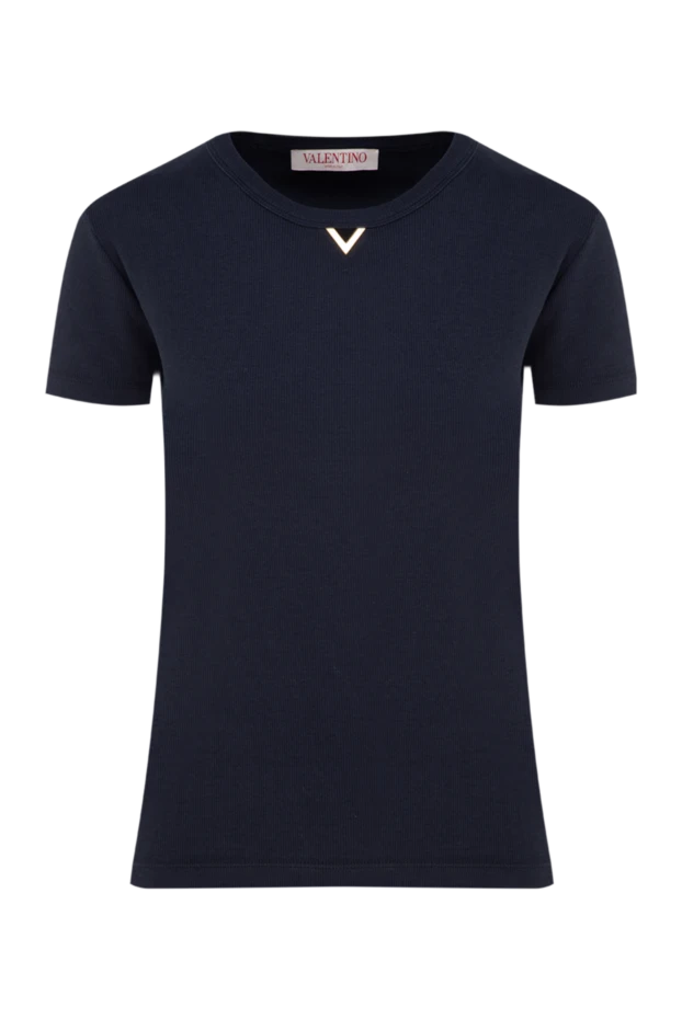 Valentino woman cotton t-shirt for women, blue buy with prices and photos 177023 - photo 1