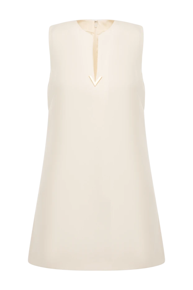 Valentino woman women's beige wool and silk dress buy with prices and photos 177027 - photo 1