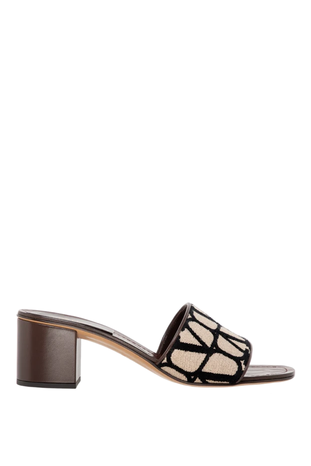 Valentino viscose and cotton sandals for women brown 177031 - photo 1