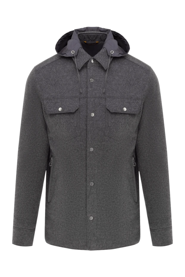 Seraphin man gray cashmere and nylon jacket for men buy with prices and photos 177081 - photo 1