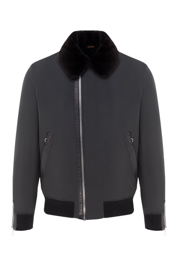 Seraphin мужские куртка из нейлона и меха черная мужская купить с ценами и фото 177087 - фото 1