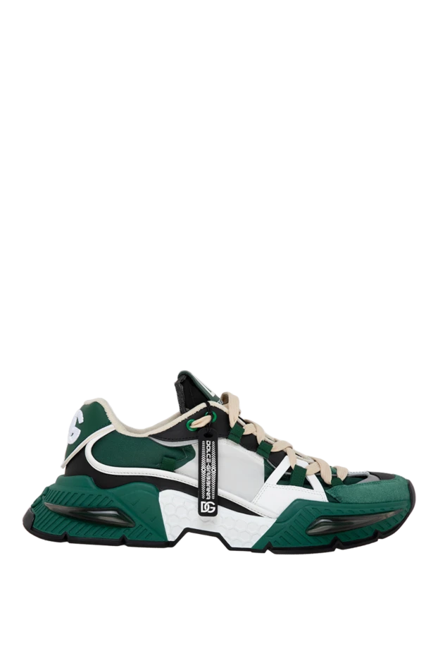 Dolce & Gabbana man sneakers made of leather and nylon for men green 177089 - photo 1