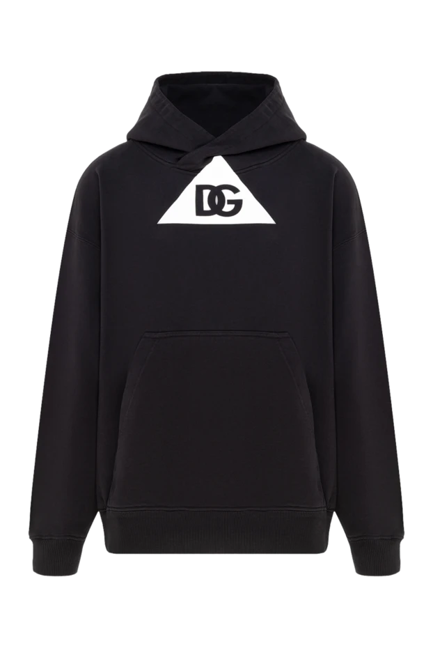 Dolce & Gabbana man men's black cotton hoodie buy with prices and photos 177099 - photo 1