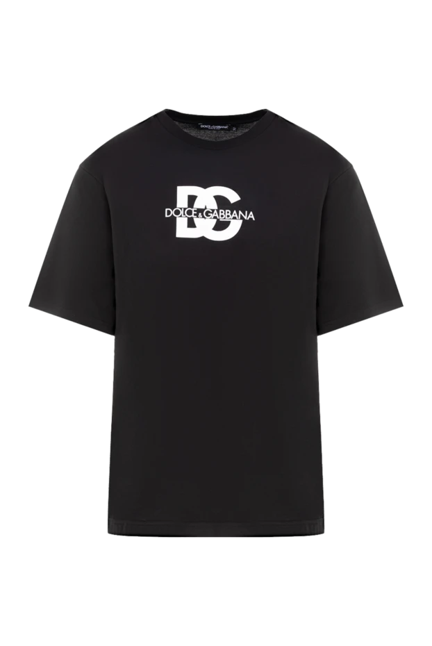 Dolce & Gabbana man cotton t-shirt for men, black buy with prices and photos 177102 - photo 1