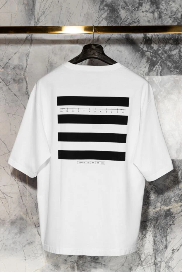 Dolce & Gabbana white cotton t-shirt with graphic design on the back 177106 - photo 2