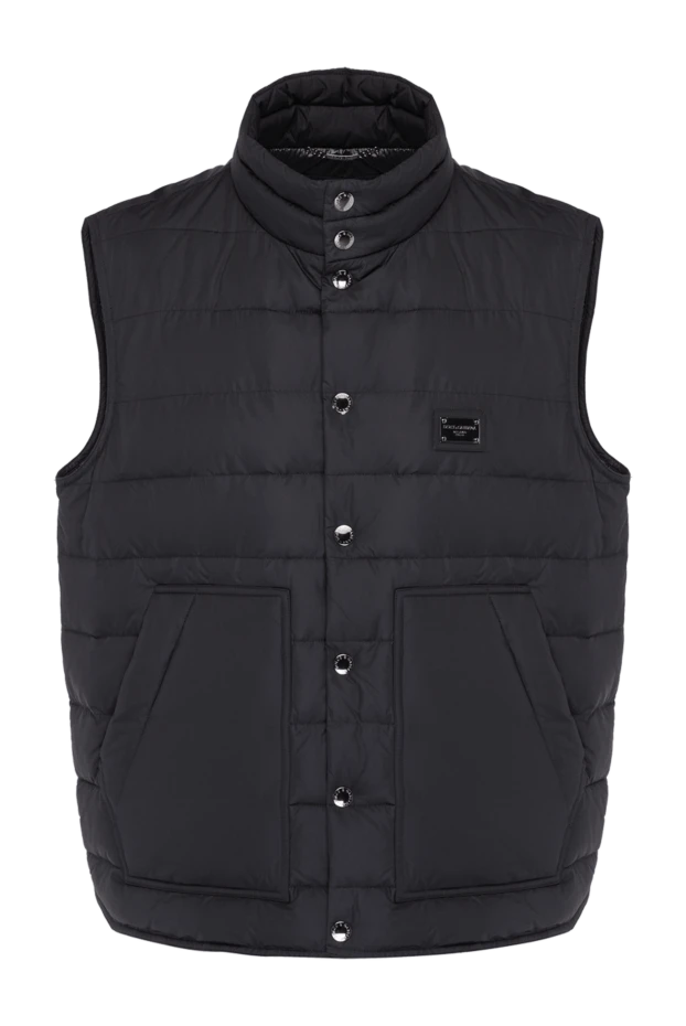 Dolce & Gabbana man black polyester vest for men 177108 - photo 1