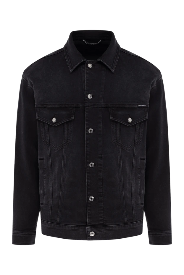 Dolce & Gabbana denim jacket made of cotton and elastane black for men 177110 - photo 1