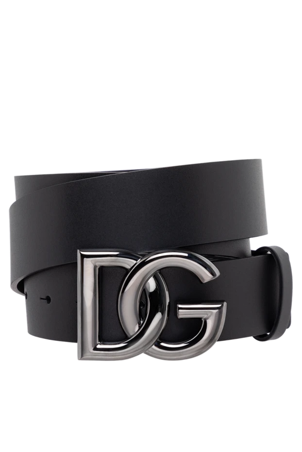 Dolce & Gabbana man men's black genuine leather belt buy with prices and photos 177116 - photo 1