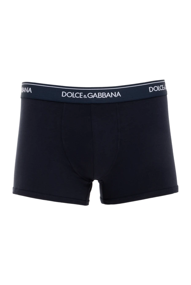 Dolce & Gabbana боксери з бавовни чоловічі сині 177117 - фото 1