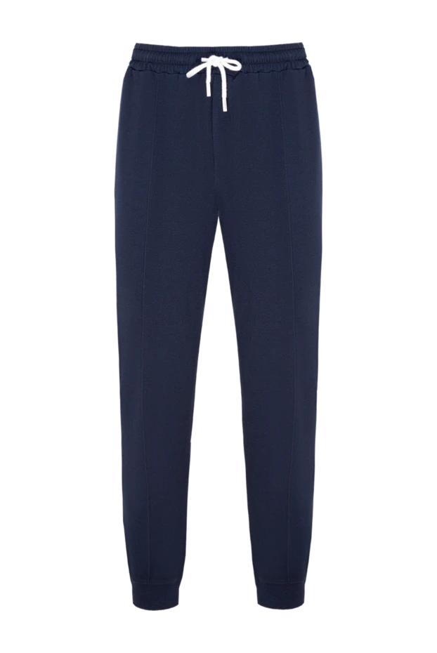 Barba Napoli мужские брюки из хлопка и полиамида мужские синие купить с ценами и фото 177190 - фото 1