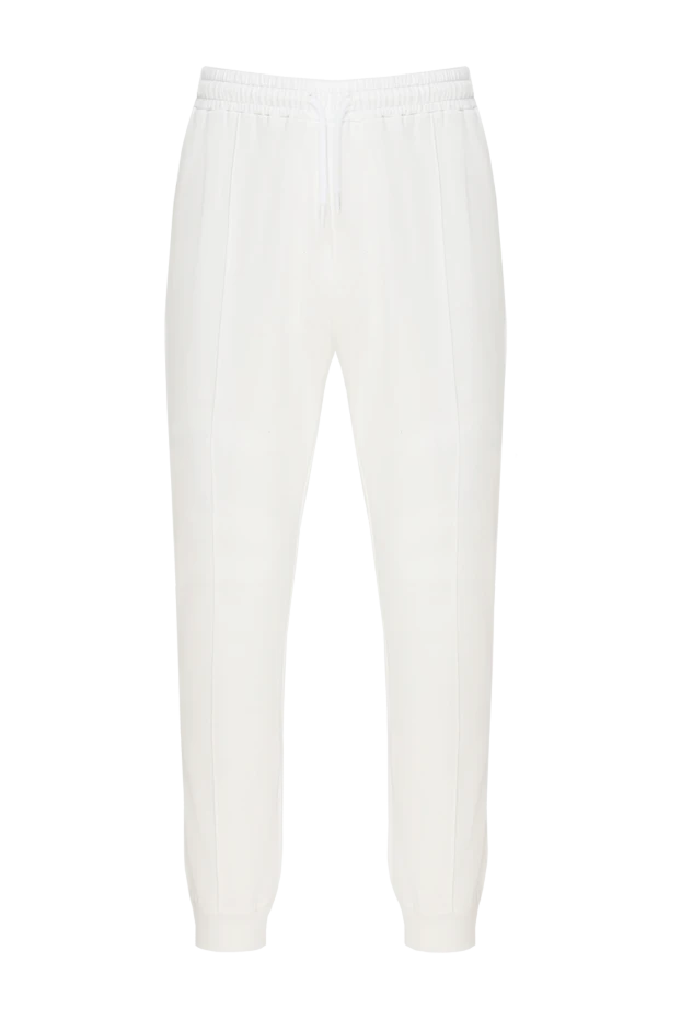 Barba Napoli чоловічі штани з бавовни та поліаміду чоловічі білі купити фото з цінами 177192 - фото 1