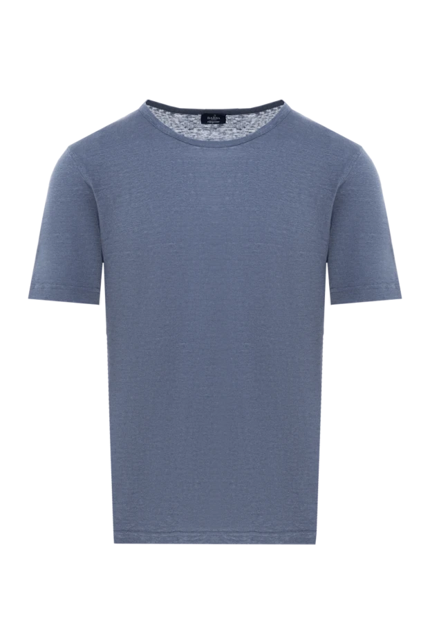 Barba Napoli man men's gray linen t-shirt 177193 - photo 1