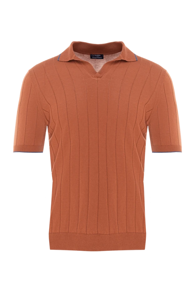 Barba Napoli man men's orange silk polo buy with prices and photos 177198 - photo 1