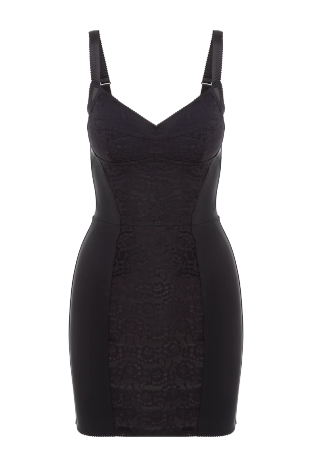 Black polyester, polyamide and elastane dress