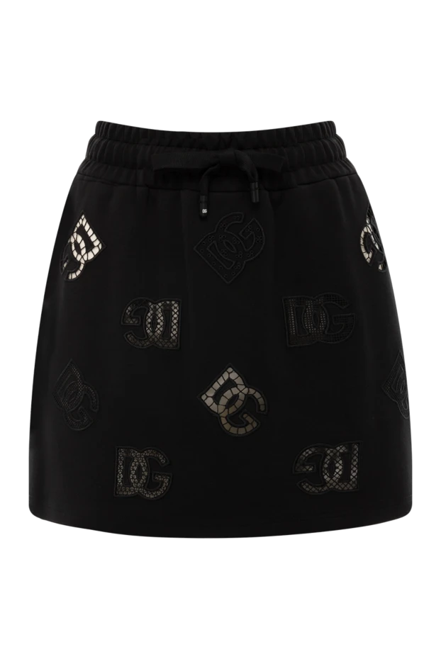 Dolce & Gabbana женские юбка мини из хлопка и полиэстера женская черная купить с ценами и фото 177211 - фото 1