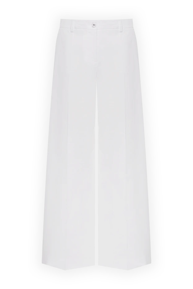 Dolce & Gabbana pants made of cotton and elastane for women white 177213 - photo 1