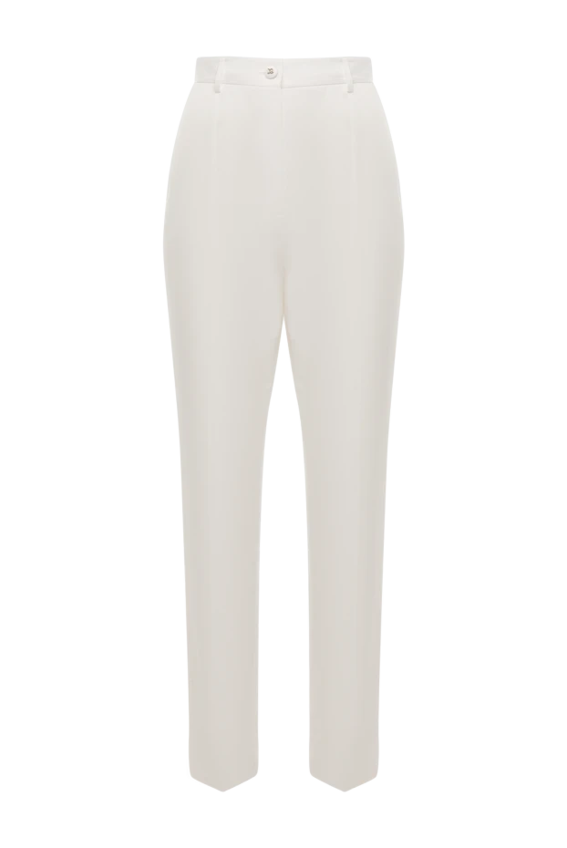 Dolce & Gabbana woman women's white cotton and elastane trousers 177214 - photo 1