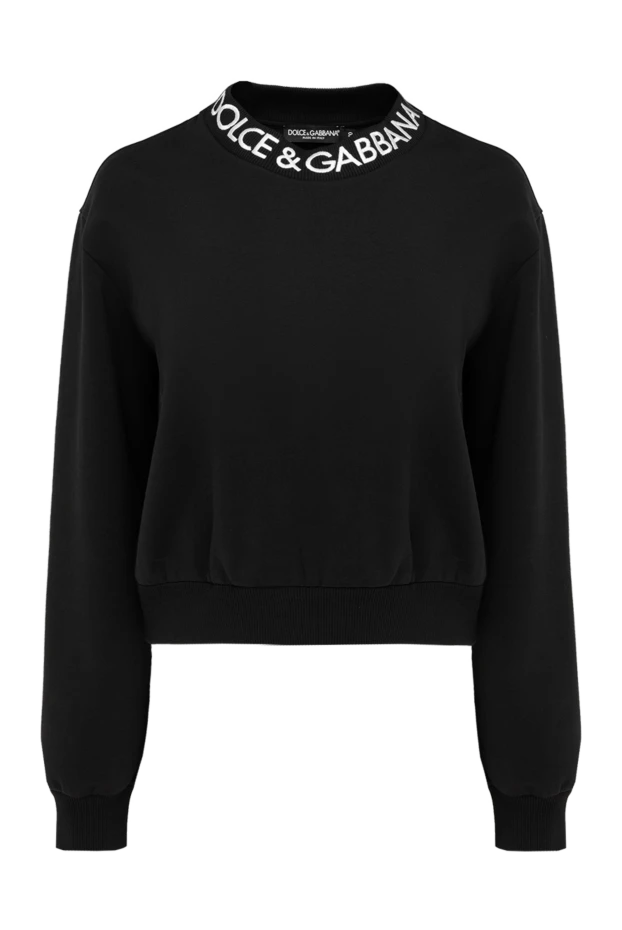 Dolce & Gabbana woman sweatshirt made of cotton and polyester for women black 177219 - photo 1