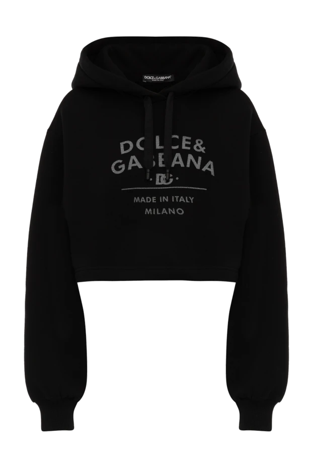 Dolce & Gabbana woman cotton and polyester hoodie for women, black buy with prices and photos 177220 - photo 1