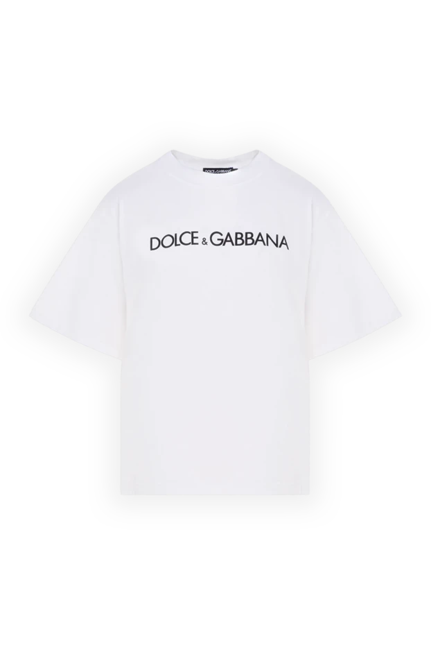 Dolce & Gabbana woman women's white cotton t-shirt buy with prices and photos 177222 - photo 1