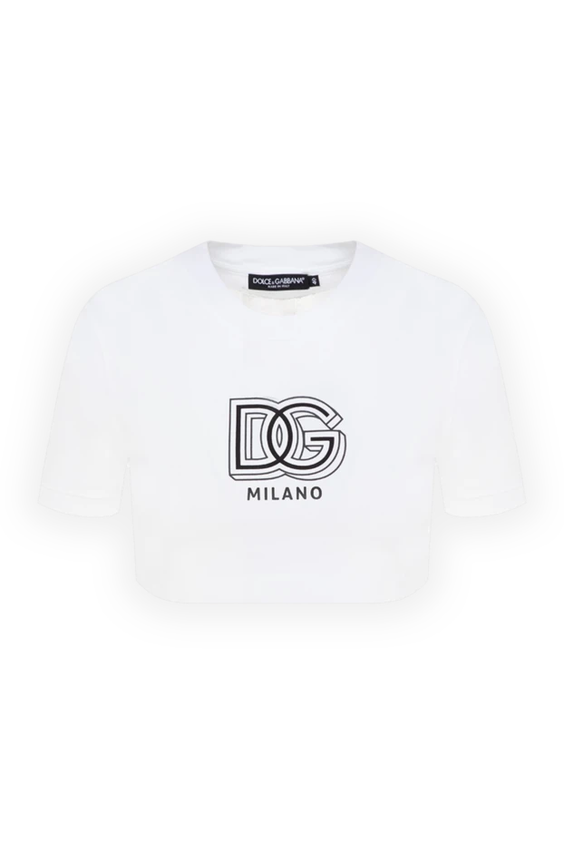 Dolce & Gabbana t-shirt made of cotton and elastane for women white 177224 - photo 1