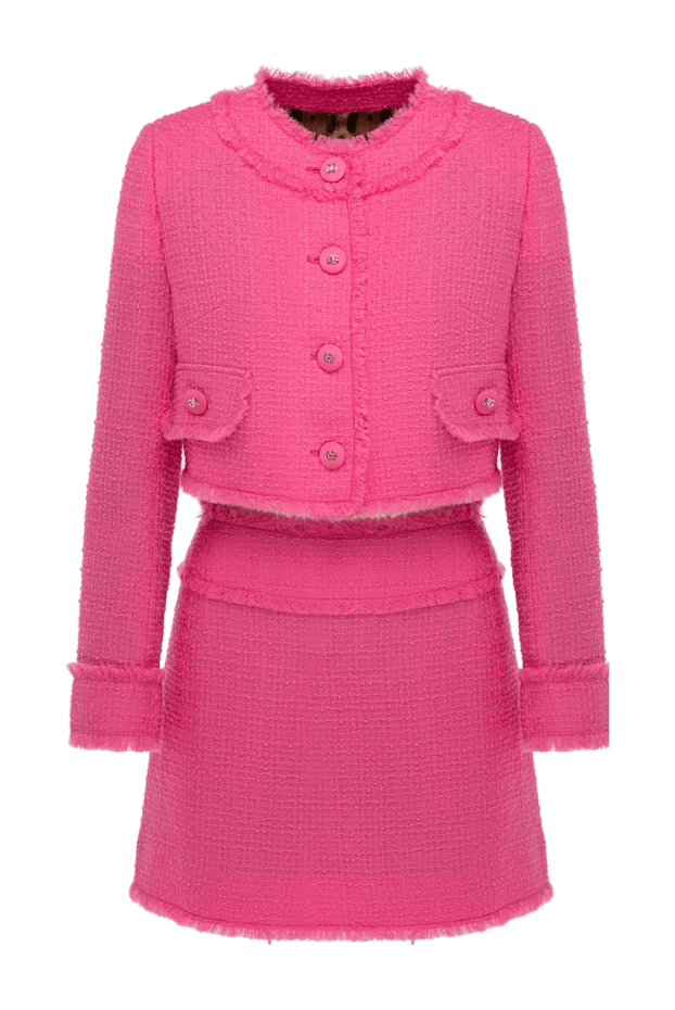 Dolce & Gabbana woman women's suit with a skirt made of wool and polyamide, pink buy with prices and photos 177228 - photo 1