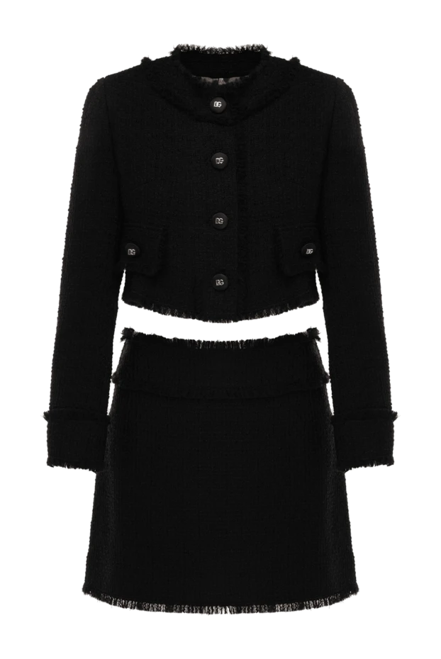 Dolce & Gabbana woman women's black suit with a skirt made of wool and polyamide 177229 - photo 1