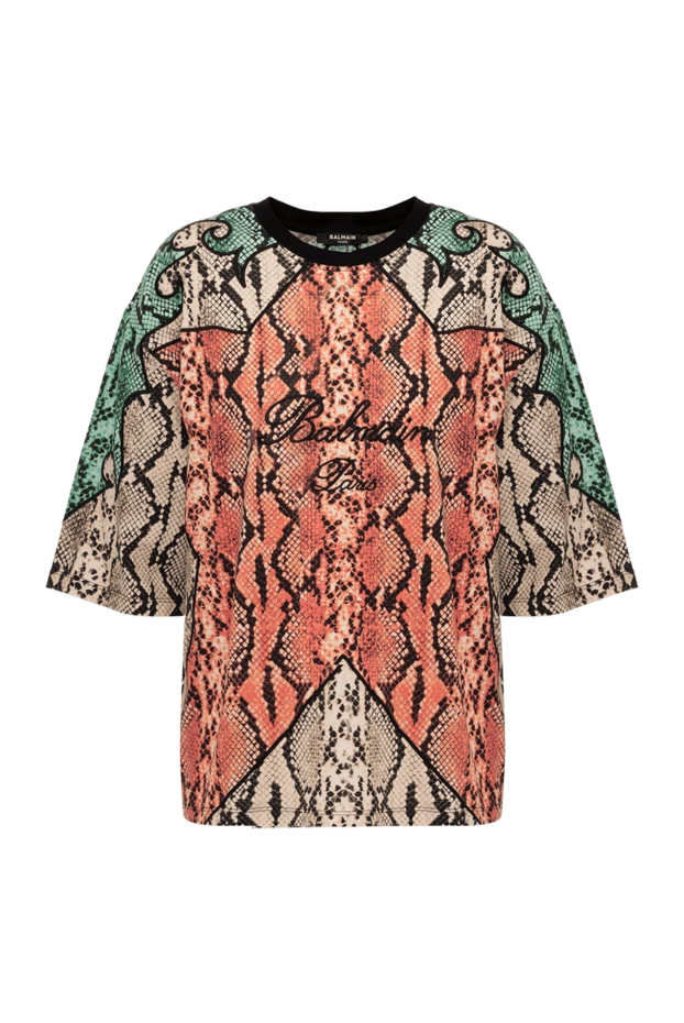 Balmain женские футболка из хлопка женская черная 177234 - фото 1